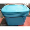 Image 1 : LOT OF 4 BLUE TUFF STORE STORAGE