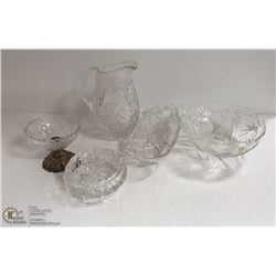 PINWHEEL CRYSTAL 5 PIECE ALL TOGETHER