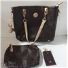 Image 1 : NEW 3-PC PURSE SET - PURSE, MAKEUP BAG
