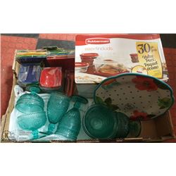 FLAT WITH 30-PC STORAGE CONTAINERS,