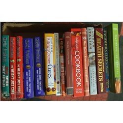 BOX WITH 10 HARD-COVER COOKBOOKS