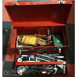 "GRAY" BRAND LARGE RED STEEL TOOLBOX