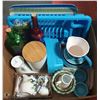 Image 1 : BOX OF HOUSEHOLD ITEMS INCL. DECORATIVE