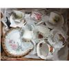 Image 1 : FLAT WITH FINE CHINE TEACUPS & SAUCERS,