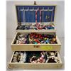 Image 1 : JEWELRY BOX TRIPLE LAYER BOX FILLED WITH JEWELRY