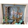 Image 4 : JEWELRY BOX WHITE FILLED WITH ESTATE JEWELRY