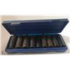 Image 1 : INDUSTRO 9PC 1/2" METRIC DEEP IMPACT SOCKET SET