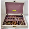 Image 1 : VINTAGE JEWELRY BOX FILLED WITH ESTATE JEWELRY