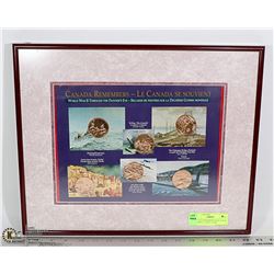 CANADA REMEMBERS WORLD WAR 2 COPPER 1 OUNCE COINS