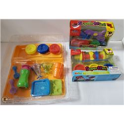NEW CHILDREN'S 2 SUPER MINI KID'S DOUGH & MOLDS
