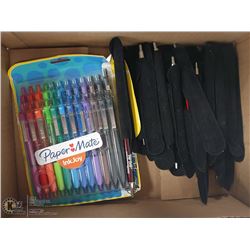A BOX OF VARIETY OF PENS