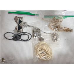 BOX OF LADIES NECKLACES AND MORE