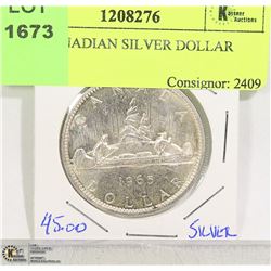 1965 CANADIAN SILVER DOLLAR