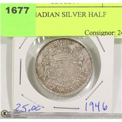 1946 CANADIAN SILVER HALF DOLLAR