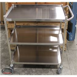 NEW STAINLESS STEEL BUSSING CART