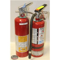 LOT OF 2  5LBS CHARGED FIRE EXTINGUISHERS