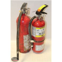 LOT OF 2  5LBS CHARGED FIRE EXTINGUISHERS
