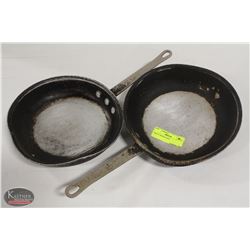 TWO 9" FRYING PANS