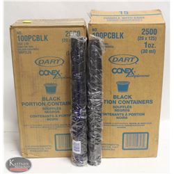 2 CASES OF 2500 DART CONEX 1 OZ PORTION CONTAINERS