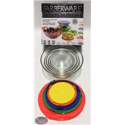 NEW 10 PIECE GLASS BOWL SET W/ BPA FREE LIDS