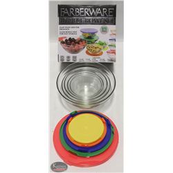 NEW 10 PIECE GLASS BOWL SET W/ BPA FREE LIDS