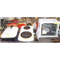 LOT OF ASSORTED HOUSEHOLD COUNTER TOP APPLIANCES