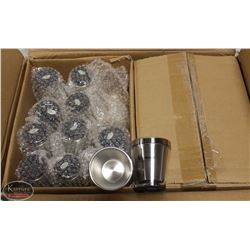 CASE OF 72 NEW PLASTIC & STAINLESS STEEL SHOT