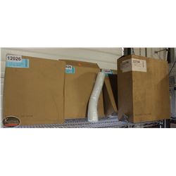 4 ASSORTED CASES OF 1000 FOLDBACK PLASTIC LIDS