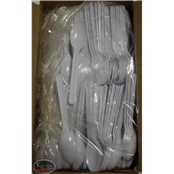 CASE OF 1000 CARY-OUT PLASTIC TEASPOONS