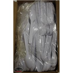 CASE OF 1000 CARY-OUT PLASTIC TEASPOONS