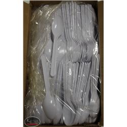 CASE OF 1000 CARY-OUT PLASTIC TEASPOONS