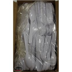 CASE OF 1000 CARY-OUT PLASTIC TEASPOONS