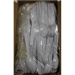 CASE OF 1000 CARY-OUT PLASTIC TEASPOONS