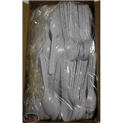 CASE OF 1000 CARY-OUT PLASTIC TEASPOONS