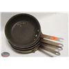 Image 1 : LOT OF 4 NON-STICK 7.5" FRYING PANS