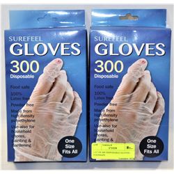 LOT OF 600 DISPOSABLE GLOVES - FOODSAFE