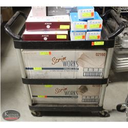 RUBBERMAID 3-TIER COMMERCIAL BUSSING CART