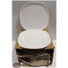 Image 1 : CASE OF NEW  LARGE 12.5" DINNER PLATES