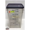 Image 1 : CAMBRO 22QT INGREDIENT BIN W/ 2 BLUE LIDS