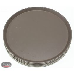 GROUP OF 5 CAMBRO CAMTREAD 16" PLATTERS