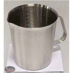 NEW 1000ML STAINLESS STEEL GRADUATED MEASURE