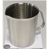 Image 1 : NEW 1000ML STAINLESS STEEL GRADUATED MEASURE