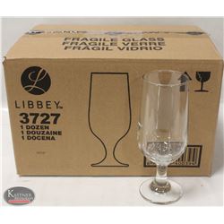 CASE OF NEW LIBBEY 10 OZ BEER GLASSES