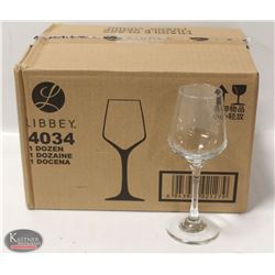 CASE OF NEW LIBBEY 8.3 OZ BRILLIANCE WINE GLASSES
