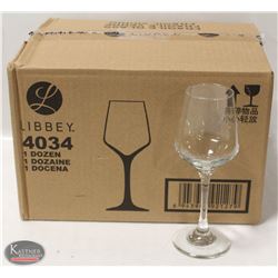 CASE OF NEW LIBBEY 8.3 OZ BRILLIANCE WINE GLASSES