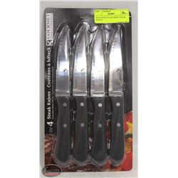 NEW PACK OF 4 GOURMET STEAK KNIVES