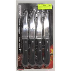 NEW PACK OF 4 GOURMET STEAK KNIVES