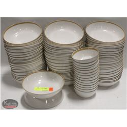 LOT OF APPROX. 90 PLASTIC PC BOWLS