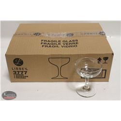 CASE (DOZEN) NEW LIBBEY 4.5 OZ CHAMPAGNE GLASSES