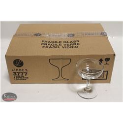 CASE (DOZEN) NEW LIBBEY 4.5 OZ CHAMPAGNE GLASSES